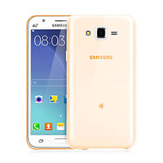 Ultra Slim Transparent TPU Soft Case for Samsung Galaxy J3 Gold