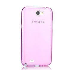 Ultra Slim Transparent TPU Soft Case for Samsung Galaxy Note 2 N7100 N7105 Pink