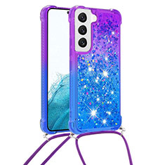 Ultra-thin Silicone Gel Gradient Soft Case Cover Y01B for Samsung Galaxy S22 5G Blue