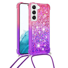 Ultra-thin Silicone Gel Gradient Soft Case Cover Y01B for Samsung Galaxy S22 5G Purple