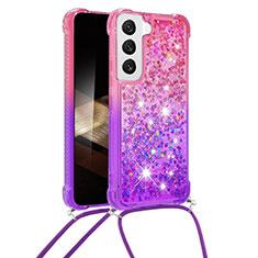 Ultra-thin Silicone Gel Gradient Soft Case Cover Y01B for Samsung Galaxy S24 5G Purple