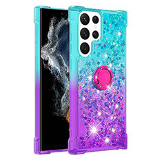 Ultra-thin Silicone Gel Gradient Soft Case Cover Y04B for Samsung Galaxy S21 Ultra 5G Mixed