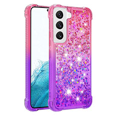 Ultra-thin Silicone Gel Gradient Soft Case Cover Y05B for Samsung Galaxy S22 Plus 5G Purple