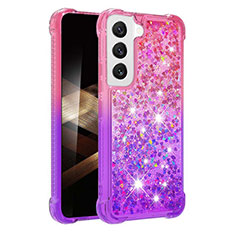 Ultra-thin Silicone Gel Gradient Soft Case Cover Y05B for Samsung Galaxy S24 5G Purple