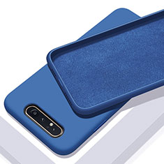 Ultra-thin Silicone Gel Soft Case 360 Degrees Cover C01 for Samsung Galaxy A90 4G Blue