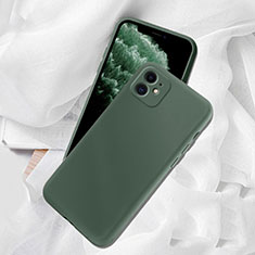 Ultra-thin Silicone Gel Soft Case 360 Degrees Cover C02 for Apple iPhone 11 Green