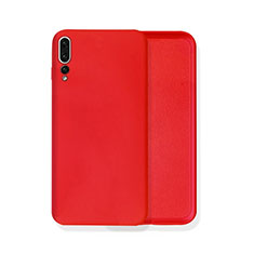 Ultra-thin Silicone Gel Soft Case 360 Degrees Cover C02 for Huawei P20 Pro Red