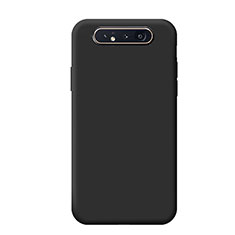 Ultra-thin Silicone Gel Soft Case 360 Degrees Cover C02 for Samsung Galaxy A80 Black