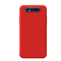 Ultra-thin Silicone Gel Soft Case 360 Degrees Cover C02 for Samsung Galaxy A80 Red