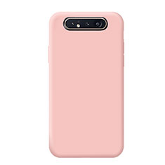 Ultra-thin Silicone Gel Soft Case 360 Degrees Cover C02 for Samsung Galaxy A90 4G Pink
