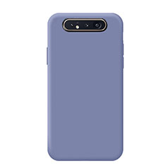 Ultra-thin Silicone Gel Soft Case 360 Degrees Cover C02 for Samsung Galaxy A90 4G Purple