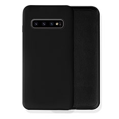 Ultra-thin Silicone Gel Soft Case 360 Degrees Cover C02 for Samsung Galaxy S10 5G Black