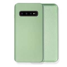 Ultra-thin Silicone Gel Soft Case 360 Degrees Cover C02 for Samsung Galaxy S10 Green