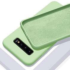 Ultra-thin Silicone Gel Soft Case 360 Degrees Cover C02 for Samsung Galaxy S10 Plus Green