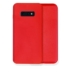 Ultra-thin Silicone Gel Soft Case 360 Degrees Cover C02 for Samsung Galaxy S10 Red