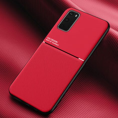 Ultra-thin Silicone Gel Soft Case 360 Degrees Cover C02 for Samsung Galaxy S20 Red