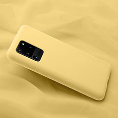 Ultra-thin Silicone Gel Soft Case 360 Degrees Cover C02 for Samsung Galaxy S20 Ultra Yellow