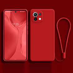Ultra-thin Silicone Gel Soft Case 360 Degrees Cover C02 for Xiaomi Mi 11 Lite 4G Red