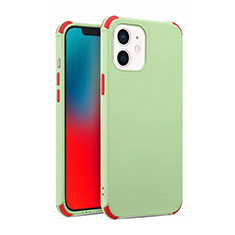 Ultra-thin Silicone Gel Soft Case 360 Degrees Cover C03 for Apple iPhone 12 Mini Matcha Green