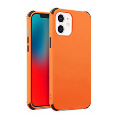 Ultra-thin Silicone Gel Soft Case 360 Degrees Cover C03 for Apple iPhone 12 Mini Orange