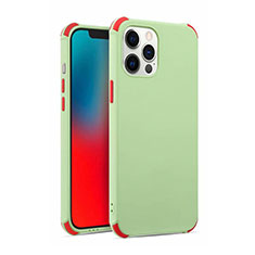 Ultra-thin Silicone Gel Soft Case 360 Degrees Cover C03 for Apple iPhone 12 Pro Max Matcha Green