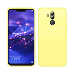 Ultra-thin Silicone Gel Soft Case 360 Degrees Cover C03 for Huawei Mate 20 Lite Yellow