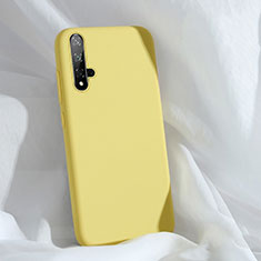 Ultra-thin Silicone Gel Soft Case 360 Degrees Cover C03 for Huawei Nova 5 Pro Yellow