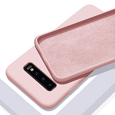 Ultra-thin Silicone Gel Soft Case 360 Degrees Cover C03 for Samsung Galaxy S10 Pink