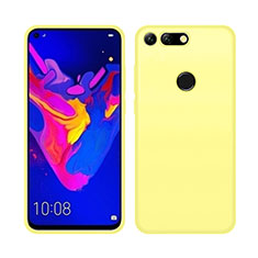 Ultra-thin Silicone Gel Soft Case 360 Degrees Cover C04 for Huawei Honor V20 Yellow