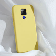 Ultra-thin Silicone Gel Soft Case 360 Degrees Cover C04 for Huawei Mate 20 X 5G Yellow