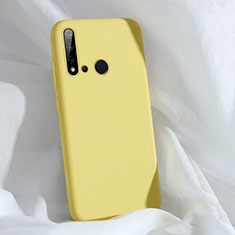 Ultra-thin Silicone Gel Soft Case 360 Degrees Cover C04 for Huawei Nova 5i Yellow