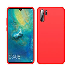 Ultra-thin Silicone Gel Soft Case 360 Degrees Cover C04 for Huawei P30 Pro New Edition Red
