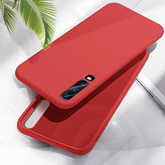 Ultra-thin Silicone Gel Soft Case 360 Degrees Cover C04 for Huawei P30 Red