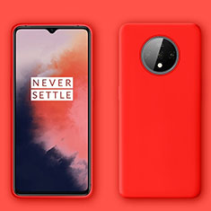 Ultra-thin Silicone Gel Soft Case 360 Degrees Cover C04 for OnePlus 7T Red