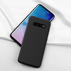 Ultra-thin Silicone Gel Soft Case 360 Degrees Cover C04 for Samsung Galaxy S10 Black
