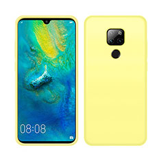 Ultra-thin Silicone Gel Soft Case 360 Degrees Cover C05 for Huawei Mate 20 X 5G Yellow