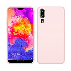 Ultra-thin Silicone Gel Soft Case 360 Degrees Cover C05 for Huawei P20 Pink