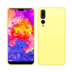 Ultra-thin Silicone Gel Soft Case 360 Degrees Cover C05 for Huawei P20 Pro Yellow