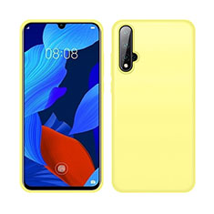 Ultra-thin Silicone Gel Soft Case 360 Degrees Cover C06 for Huawei Nova 5 Yellow