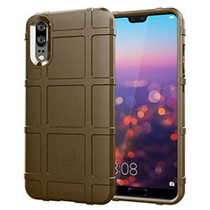 Ultra-thin Silicone Gel Soft Case 360 Degrees Cover C06 for Huawei P20 Brown