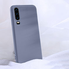 Ultra-thin Silicone Gel Soft Case 360 Degrees Cover C06 for Huawei P30 Gray