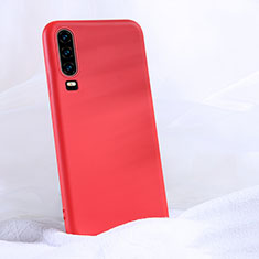 Ultra-thin Silicone Gel Soft Case 360 Degrees Cover C06 for Huawei P30 Red