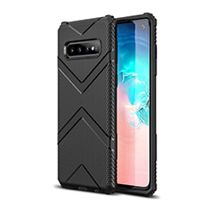 Ultra-thin Silicone Gel Soft Case 360 Degrees Cover C06 for Samsung Galaxy S10 5G Black