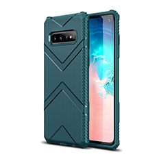 Ultra-thin Silicone Gel Soft Case 360 Degrees Cover C06 for Samsung Galaxy S10 5G Green