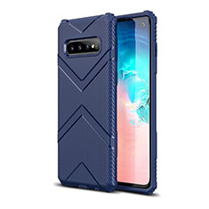 Ultra-thin Silicone Gel Soft Case 360 Degrees Cover C06 for Samsung Galaxy S10 Blue
