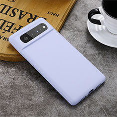 Ultra-thin Silicone Gel Soft Case 360 Degrees Cover for Google Pixel 6 5G Clove Purple