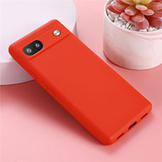 Ultra-thin Silicone Gel Soft Case 360 Degrees Cover for Google Pixel 6a 5G Red
