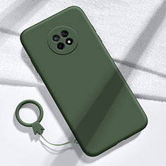 Ultra-thin Silicone Gel Soft Case 360 Degrees Cover for Huawei Enjoy 20 Plus 5G Midnight Green