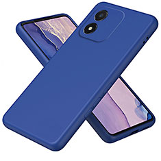 Ultra-thin Silicone Gel Soft Case 360 Degrees Cover for Huawei Honor X5 Blue