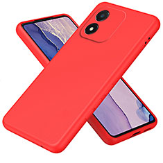 Ultra-thin Silicone Gel Soft Case 360 Degrees Cover for Huawei Honor X5 Red